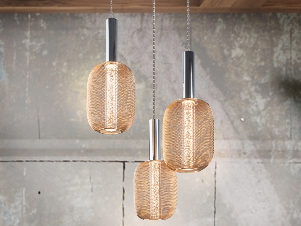 Подвесной светильник Micron 3L хром/золото от интернет-магазина IDODOM.RU