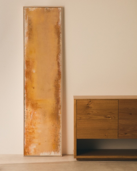 Абстрактная картина Selnar желтая 182 x 47 см от интернет-магазина IDODOM.RU