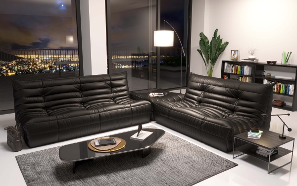 Диван ДеФранс™️ прямой 2-х местный - Эконом микровелюр