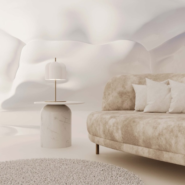 Настольная лампа Oket латунный/белый от интернет-магазина IDODOM.RU