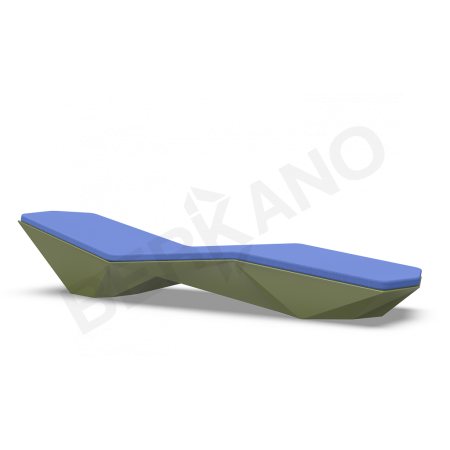 Шезлонг Quaro с подушками Olive green, Navy