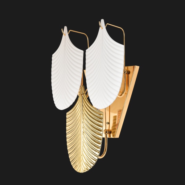 Бра Cloyd BONGA-A W3 / выс. 50 см - золото - керамика (арт.20159) от интернет-магазина IDODOM.RU