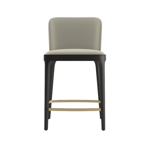 Стул полубарный Magda, массив бук, велюр бежевый от интернет-магазина IDODOM.RU