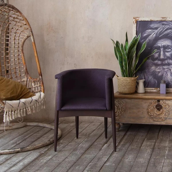 Полукресло Borgese, бук натуральный, лак венге, антрацит от интернет-магазина IDODOM.RU