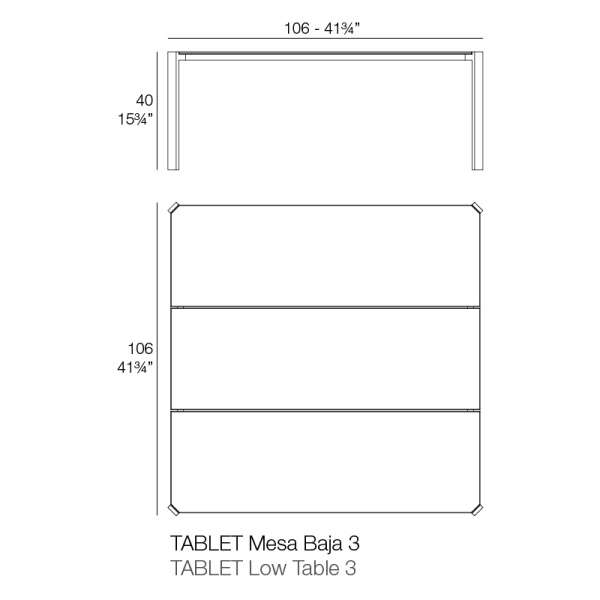 Столик Tablet 105x105 см от интернет-магазина IDODOM.RU