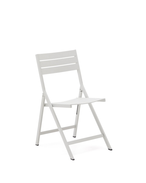 Складной уличный стул Torreta из алюминия с белой отделкой от интернет-магазина IDODOM.RU