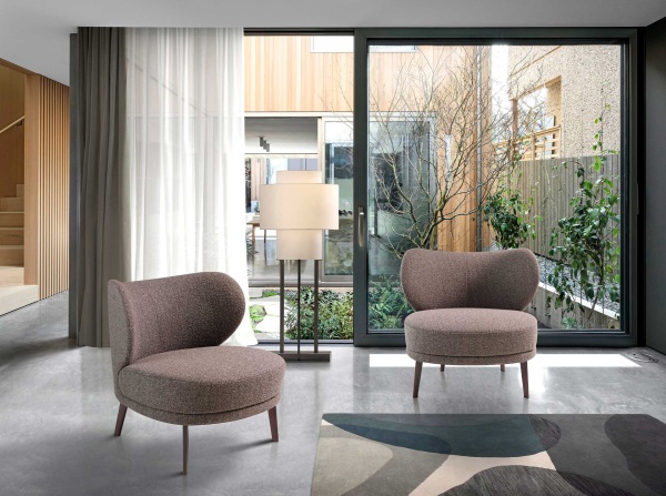 Кресло SF202 /5079 с тканевой обивкой и стальными ножками от интернет-магазина IDODOM.RU