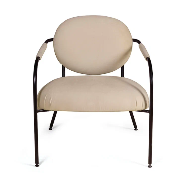 Лаунж кресло EGO, велюр бежевый от интернет-магазина IDODOM.RU