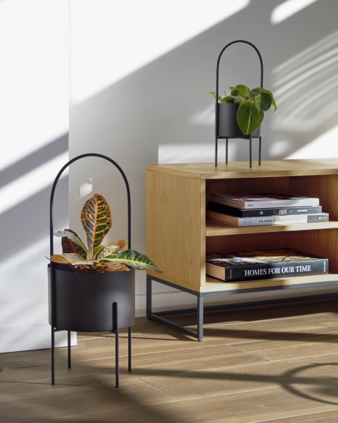 Набор из 2 горшков Mash с черной металлической ручкой Ø 25 см и Ø 16,5 см от интернет-магазина IDODOM.RU