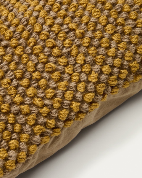 Чехол для подушки Sayen из горчичного джута  50 x 50 см от интернет-магазина IDODOM.RU