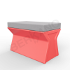 Скамейка X-seat Line Chili Red, Gray