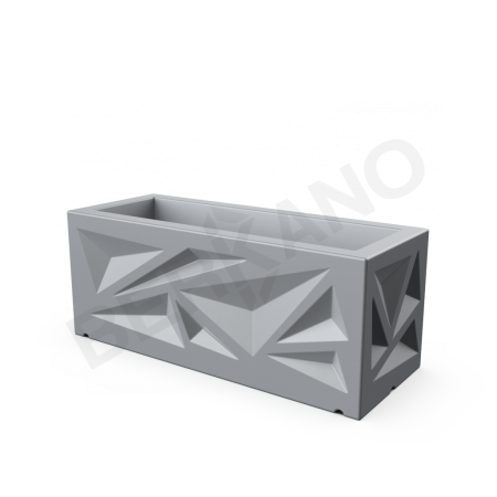 Кашпо Icelandic Horizontal DB Concrete Gray