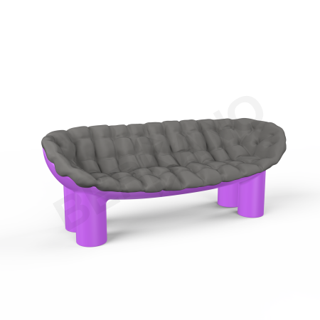 Диван SLON Deep Violet, Graphite