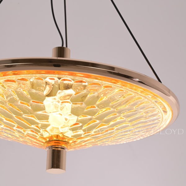 Подвесной светильник Cloyd FANTOM P1 / Ø32 см- желтый - золото (арт.11248) от интернет-магазина IDODOM.RU