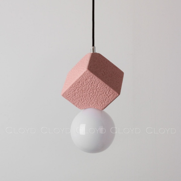 Подвесной светильник Cloyd AUSTA-B P1 / хром - розов.бетон (арт.11150) от интернет-магазина IDODOM.RU