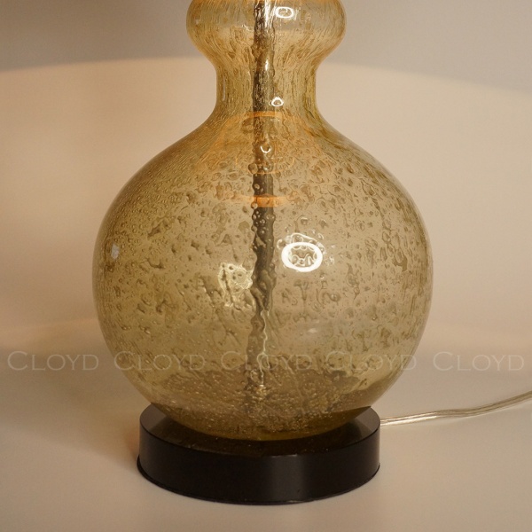 Настольная лампа Cloyd TAMPLIERA T1 / выс. 72 см - латунь - янтарн. стекло (арт.30126) от интернет-магазина IDODOM.RU