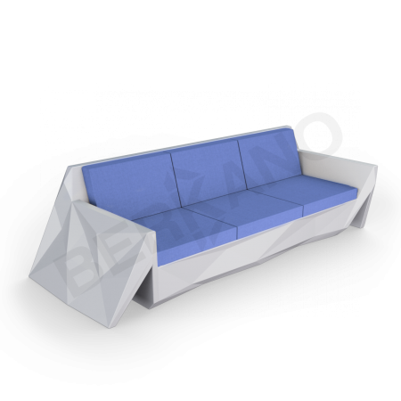 Диван Quaro с подушками Concrete Gray, Navy
