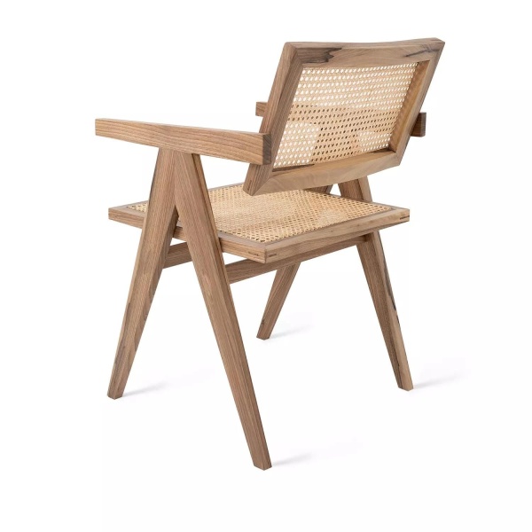 Стул с подлокотниками Franz, бук натуральный, лак орех от интернет-магазина IDODOM.RU