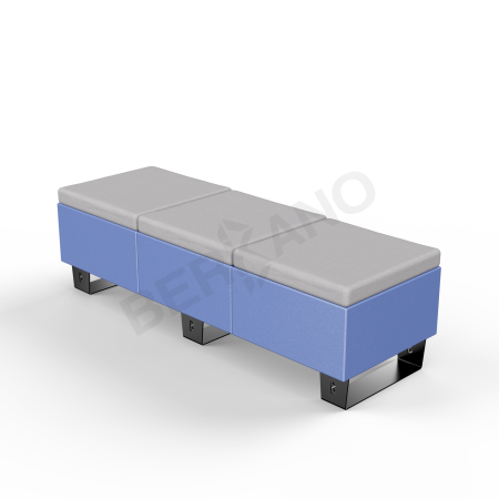 Скамейка Brick 180 Wave Blue, Gray