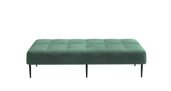 Monaco диван-кровать прямой трехместный, без подлокотников, бархат зеленый 19 от интернет-магазина IDODOM.RU