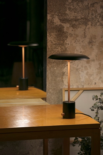 Настольная лампа Hoshi медный/черный от интернет-магазина IDODOM.RU