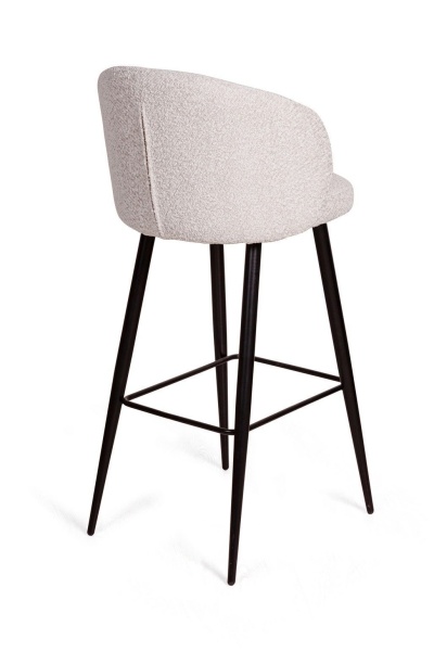 Стул полубарный Vito, букле белый / опора конус от интернет-магазина IDODOM.RU