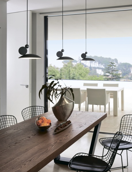 Подвесной светильник Equilibrium Ø 85 мат. хром от интернет-магазина IDODOM.RU