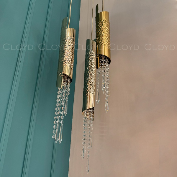 Подвесной светильник Cloyd EFIALT P1 / выс. 66 см - золото (арт.11522) от интернет-магазина IDODOM.RU