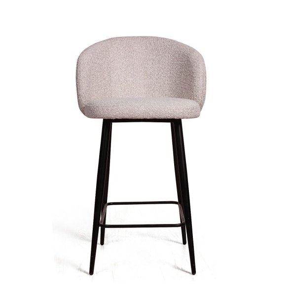 Стул полубарный Vito, букле серый / опора конус от интернет-магазина IDODOM.RU