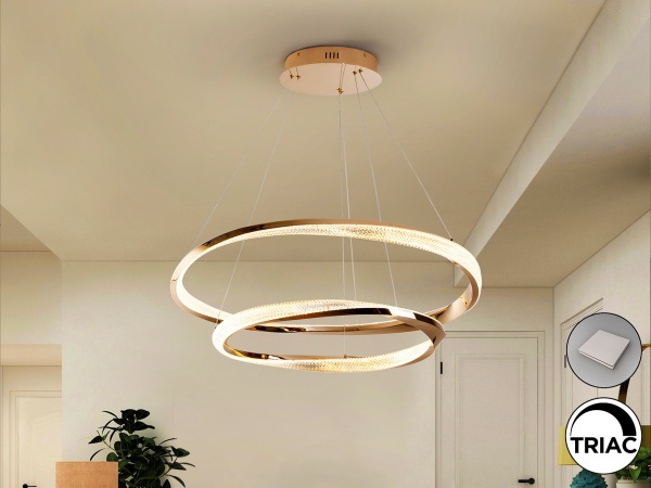 Люстра Orbitas 2L золотая от интернет-магазина IDODOM.RU