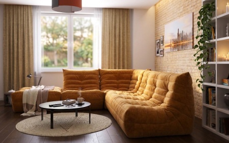 Кресло ДеФранс™️ 1-местное - Эконом микровелюр