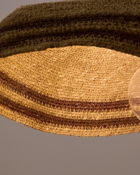 Подвесной светильник Vinyola из натуральных волокон с натуральной отделкой Ø 44 от интернет-магазина IDODOM.RU