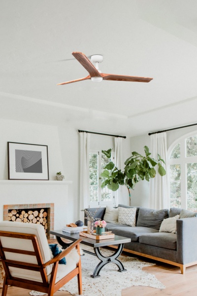 Вентилятор HEYWOOD M Ш1320mm белый / светлое дерево 3P LED 18W CCT от интернет-магазина IDODOM.RU