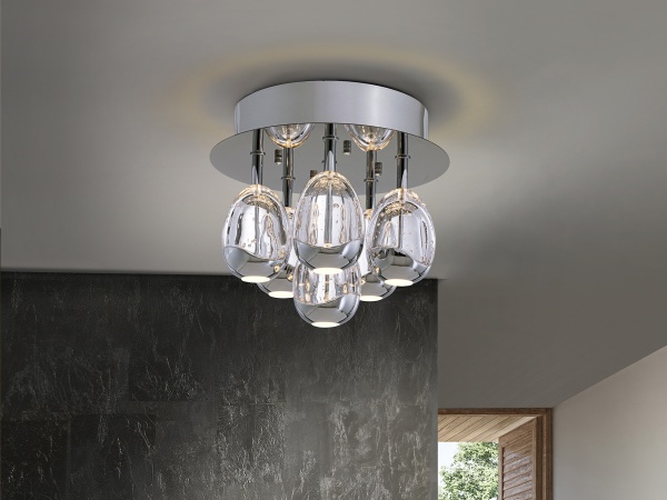 Потолочный светильник Rocio 6L хром DIMABLE от интернет-магазина IDODOM.RU