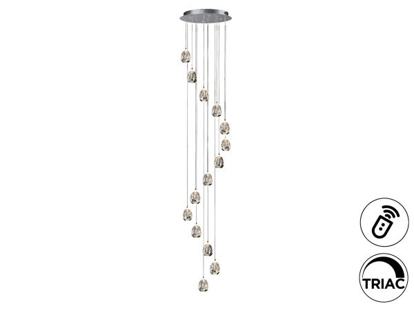 Rocio Большая люстра 14L хромированная 5M DIM от интернет-магазина IDODOM.RU