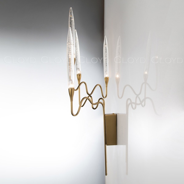 Бра Cloyd ZOAR W4 / выс. 60 см - латунь (арт.20392) от интернет-магазина IDODOM.RU