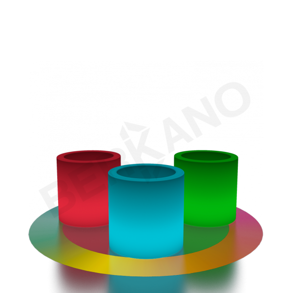 Кашпо Cilindro 50 DB Snow White RGB ACC