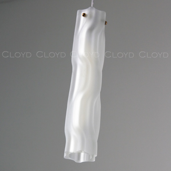 Подвесной светильник Cloyd ICEBERG-A P1 / Ø8 см - латунь - белое матовое стекло (арт.11643) от интернет-магазина IDODOM.RU