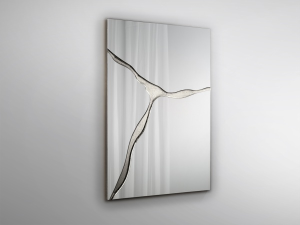 Прямоугольное зеркало Surcos серебряное 80X120 от интернет-магазина IDODOM.RU