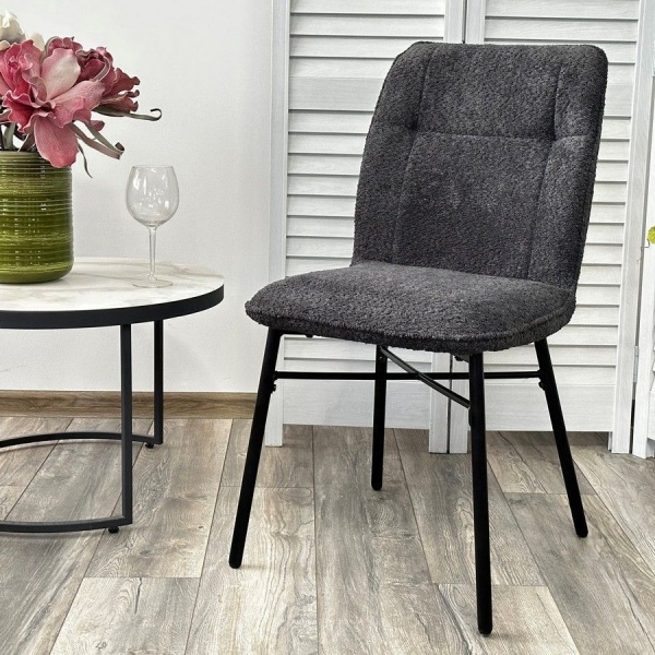 Стул Commo, букле темно-серый от интернет-магазина IDODOM.RU