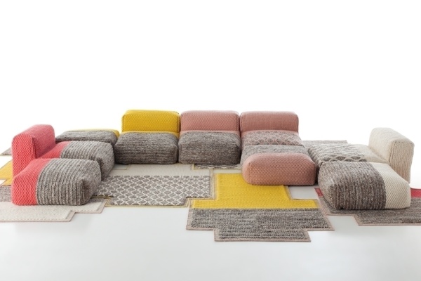 Пуф модульный Mangas Space Plait Yellow от интернет-магазина IDODOM.RU