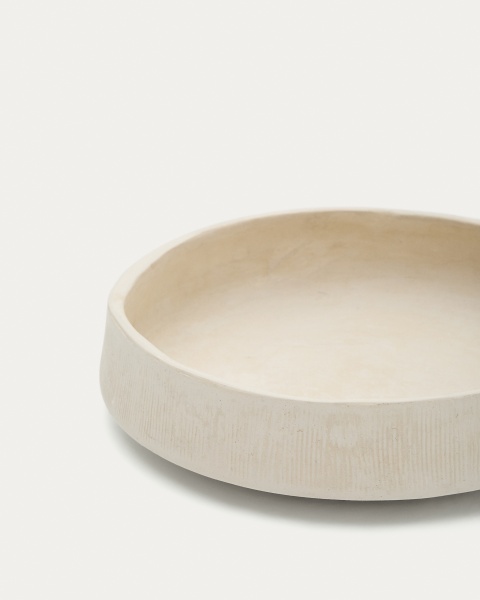 Anse Декоративный поднос белый Ø30 см от интернет-магазина IDODOM.RU