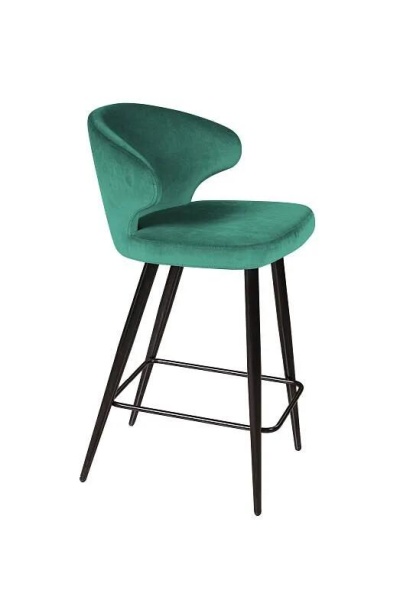 Стул полубарный Richard, бархат зеленый 19 от интернет-магазина IDODOM.RU