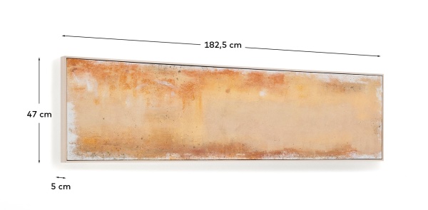 Абстрактная картина Selnar желтая 182 x 47 см от интернет-магазина IDODOM.RU