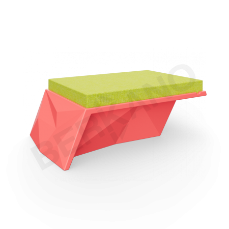 Угловой модуль Quaro с подушками Chili Red, Green
