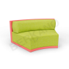 Диван полукруглый Fame с подушкой Chili Red, Green