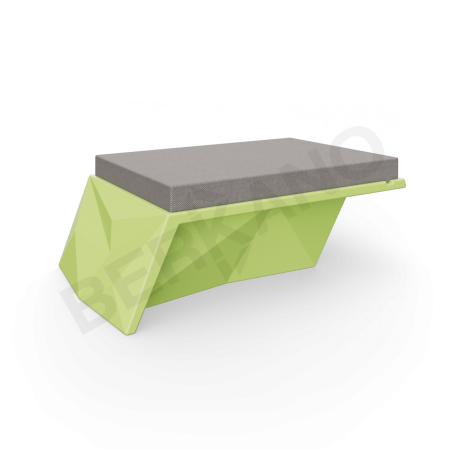 Угловой модуль Quaro с подушками Spring Green, Graphite
