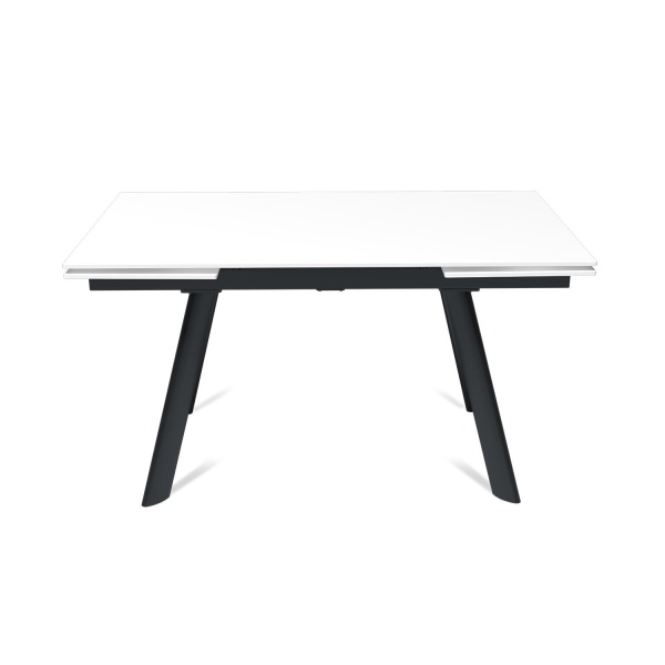 Стол раскладной Stone (140+40+40), керамика матовая белая от интернет-магазина IDODOM.RU