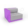 Диван угловой Fame с подушкой Deep Violet, Gray