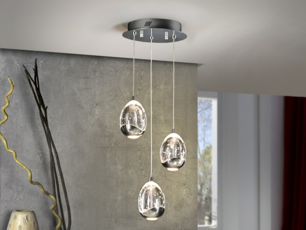 Подвесной светильник Rocio LED 3L хром от интернет-магазина IDODOM.RU